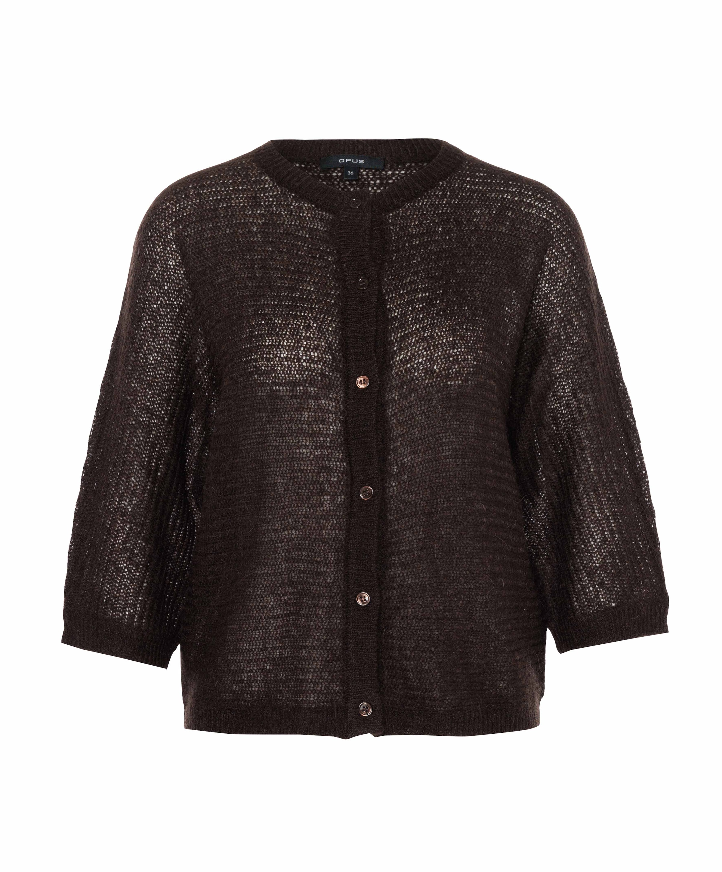 OPUS Dames vest bruin