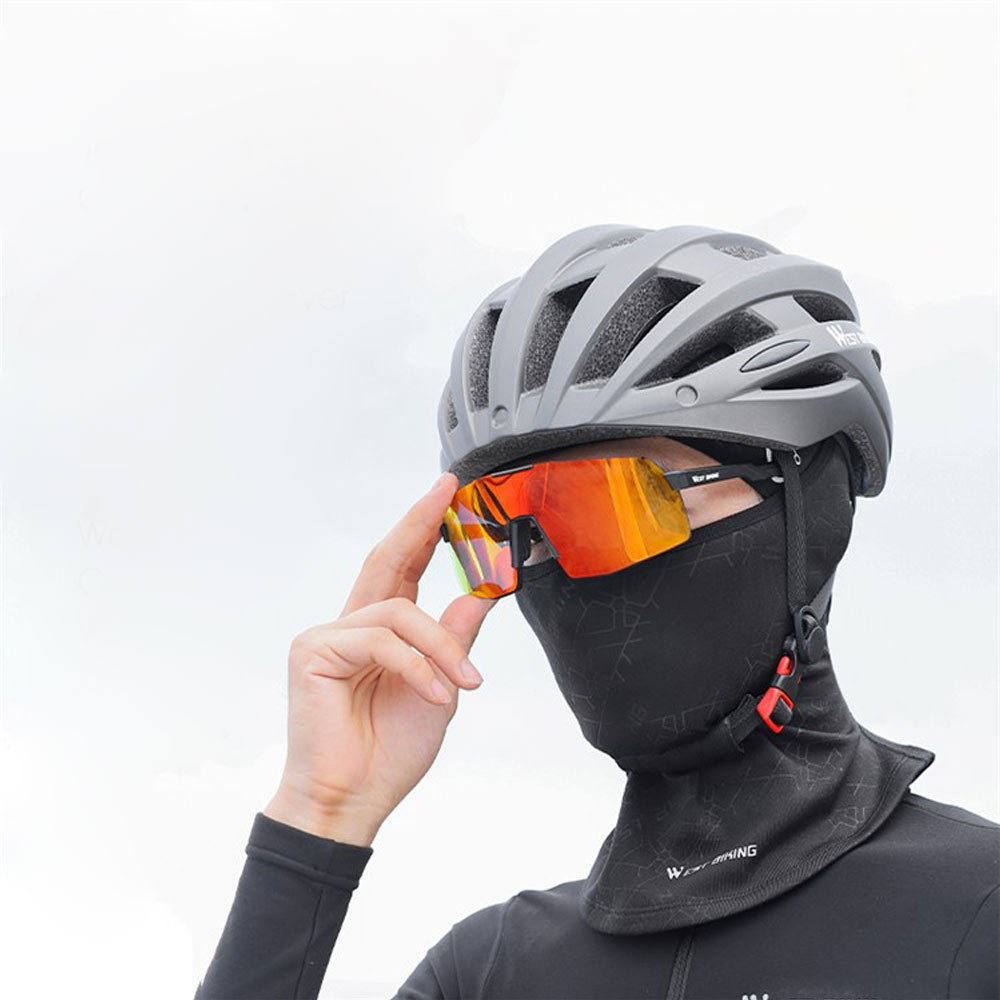 Ski Sturmhaube Motorrad Halstuch Kälte   UV Gesichts Schutzmaske - Schwarz