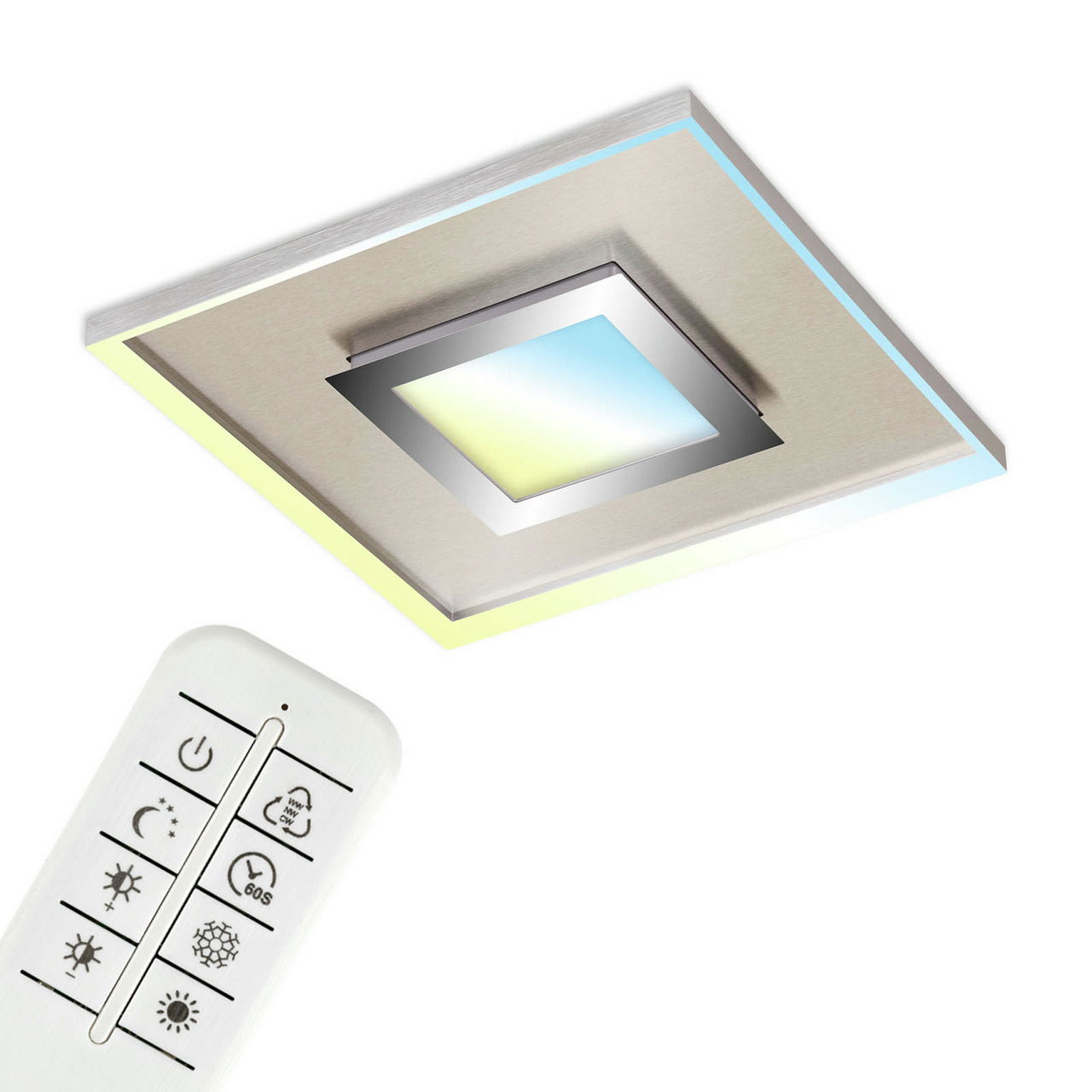Briloner LED-Deckenleuchte mit Mittellicht FRAME