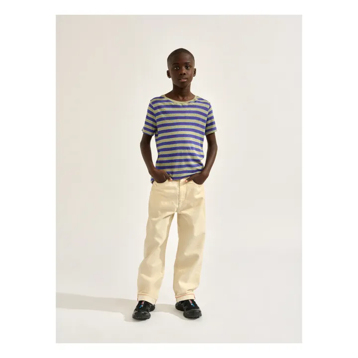 Bellerose T-shirt Mogo Lin | Bleu indigo