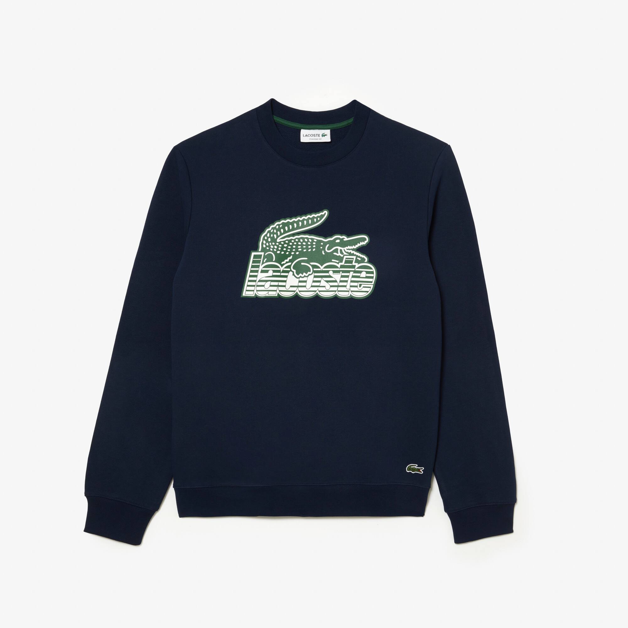 Sweatshirt col rond homme Lacoste en molleton Sweatshirts - Bleu - Lacoste - Homme