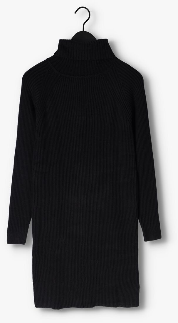 zwarte minus mini jurk ava knit turtleneck dress