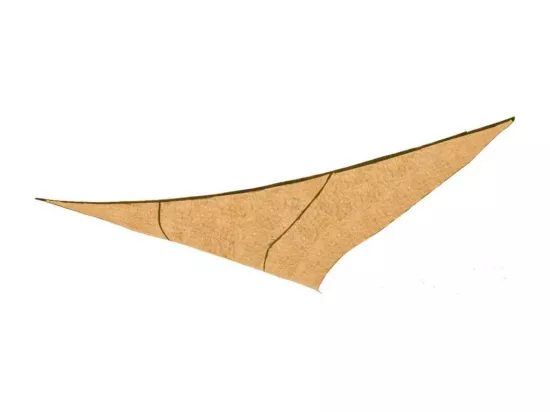 Voile d'ombrage triangulaire en jute 5 m