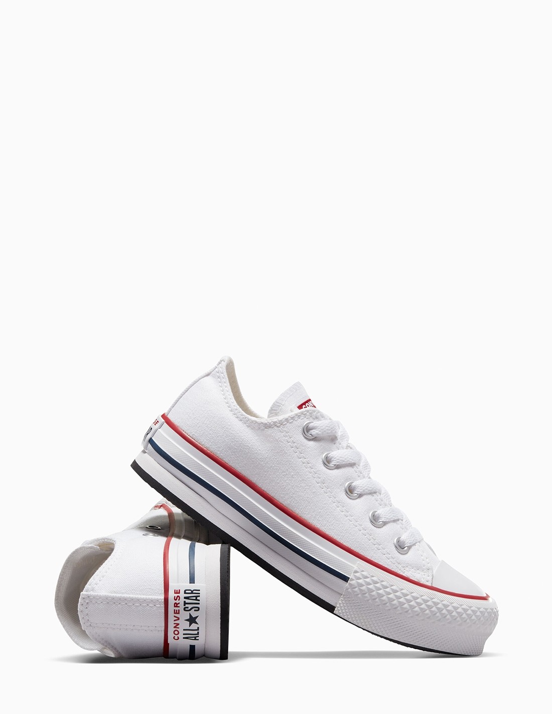 converse Sneakers compensées enfant ctas eva lift ox blanc