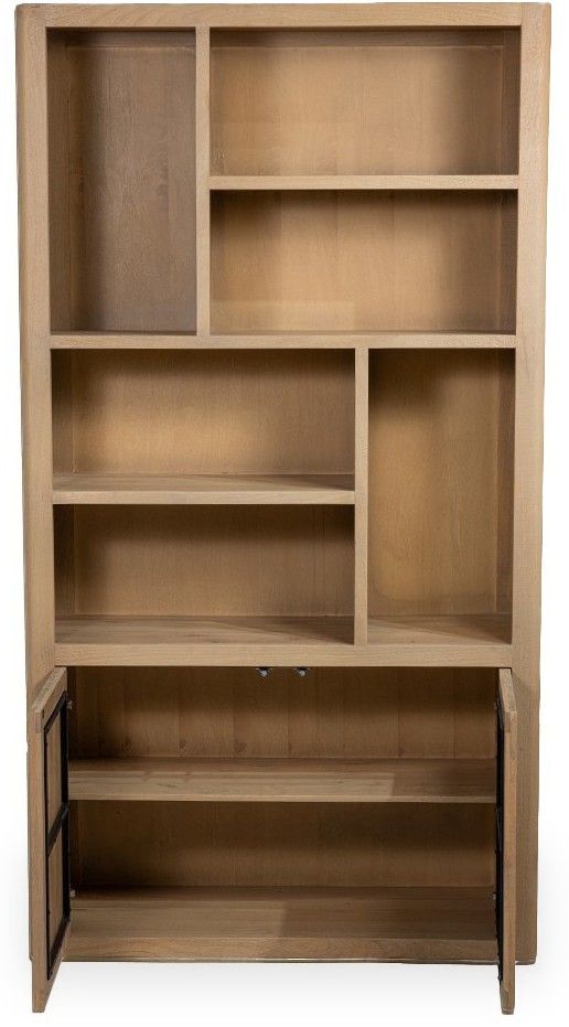 Boekenkast Naturel Tenna B120 x D45 x H220 cm