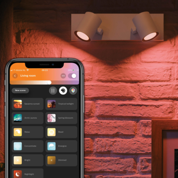 Philips Hue opbouwspot Argenta 2x5.7W wit