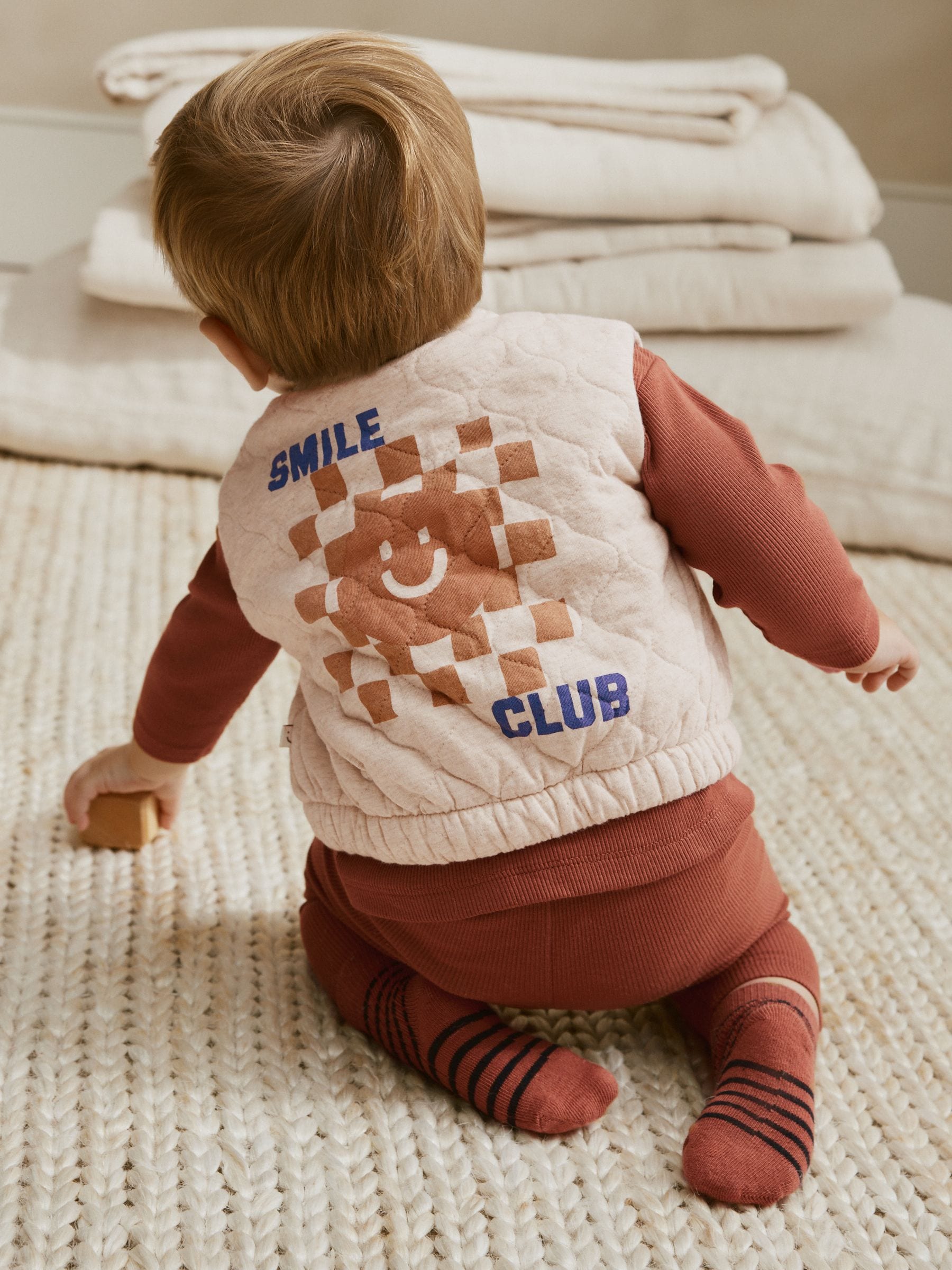 Neutral Faces - Baby Bodywarmer Top en Leggings Set (0mnd-2jr)