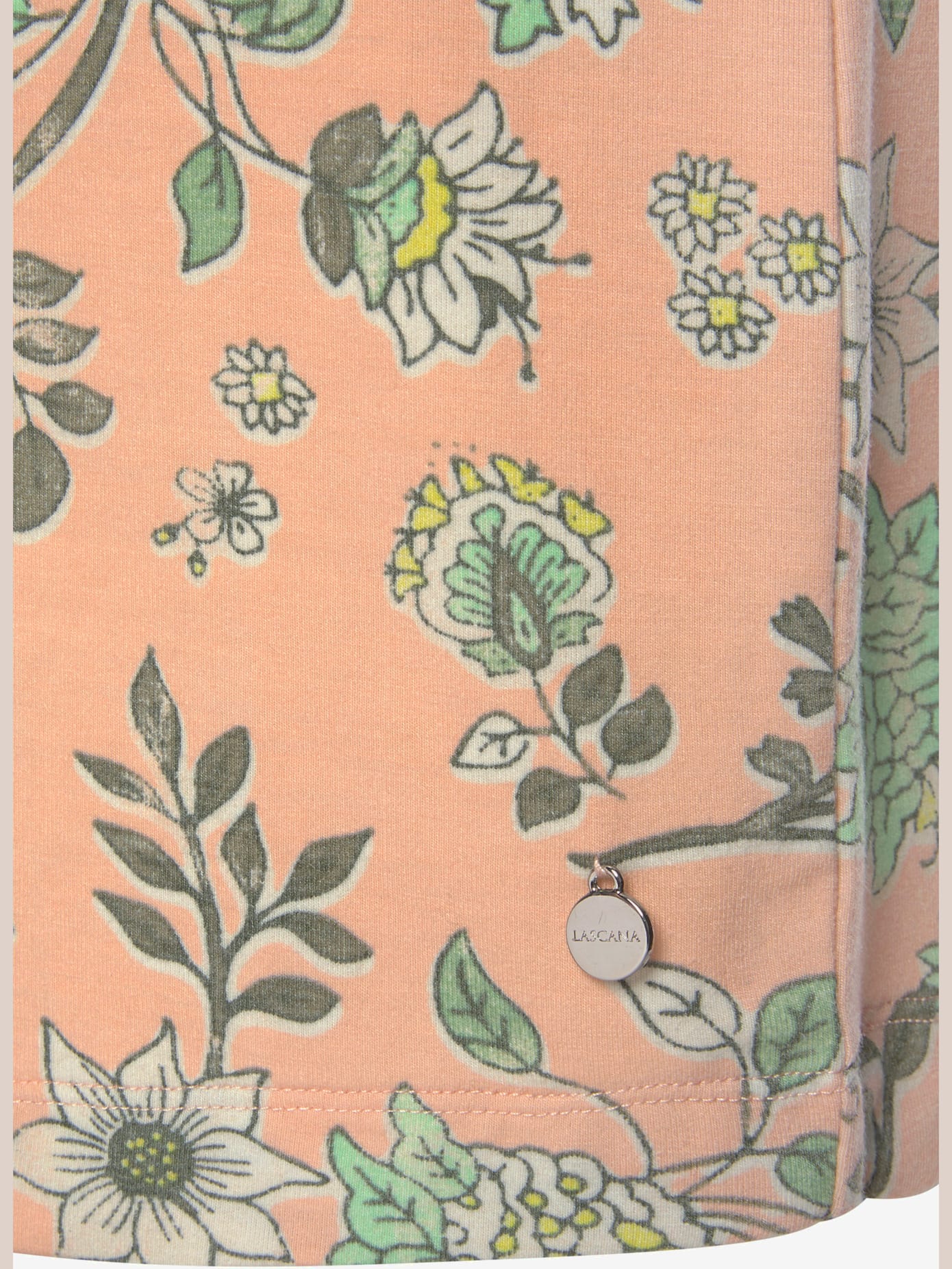 Chemise de nuit fantaisie, imprimé floral