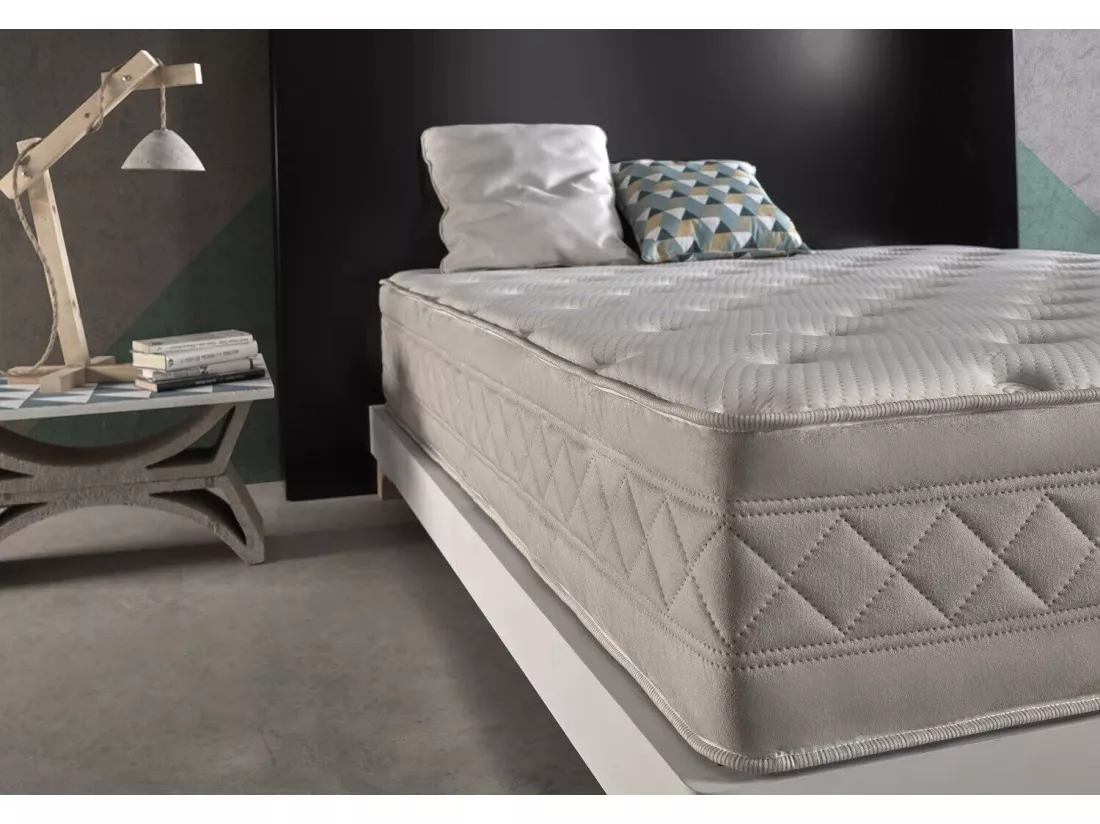 Matelas 160x200 mousse crystal royalty® | mousse mémoire de forme | épaisseur 30 cm | ferme - 11 zones de confort