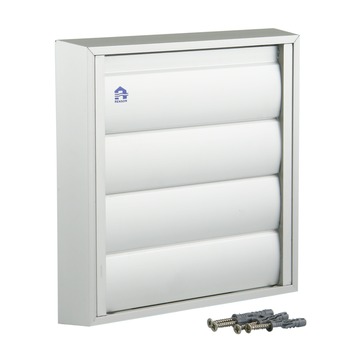 Renson opbouw overdrukrooster met lamellen ALU 173 x 173 mm