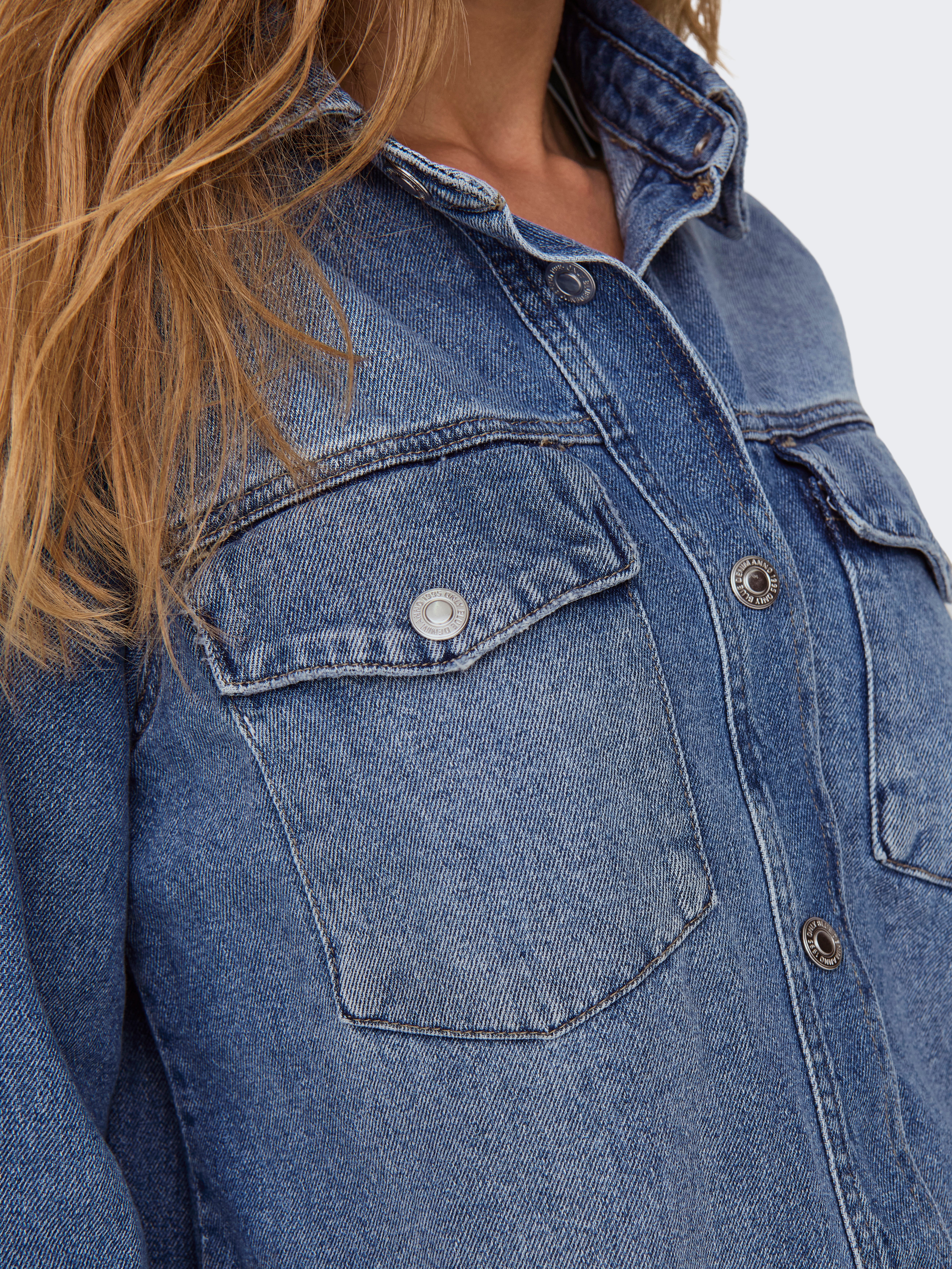 ONLELLA Jeanshemd Medium Blue Denim