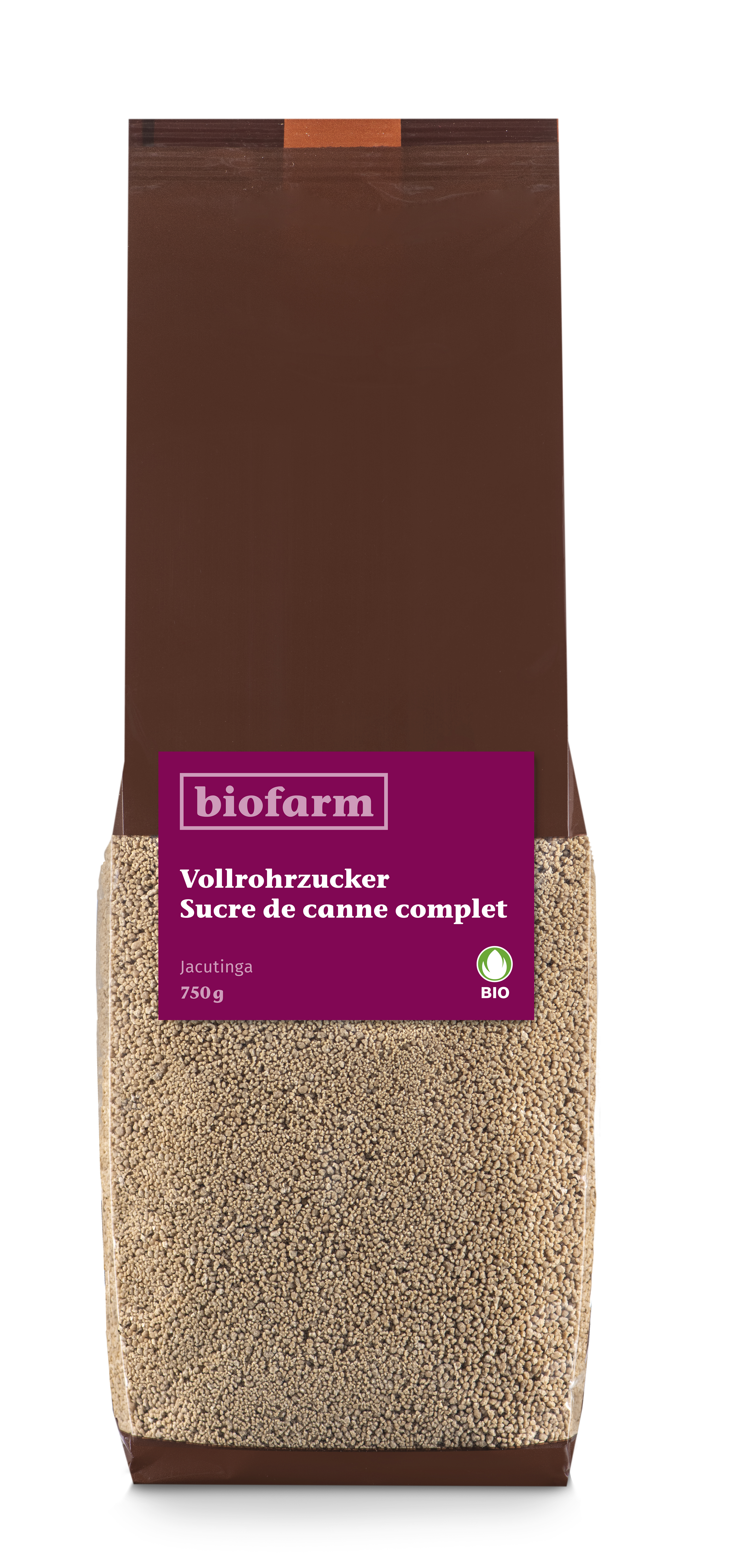 Biofarm Vollrohrzucker<br>750 g, Knospe Jacutinga