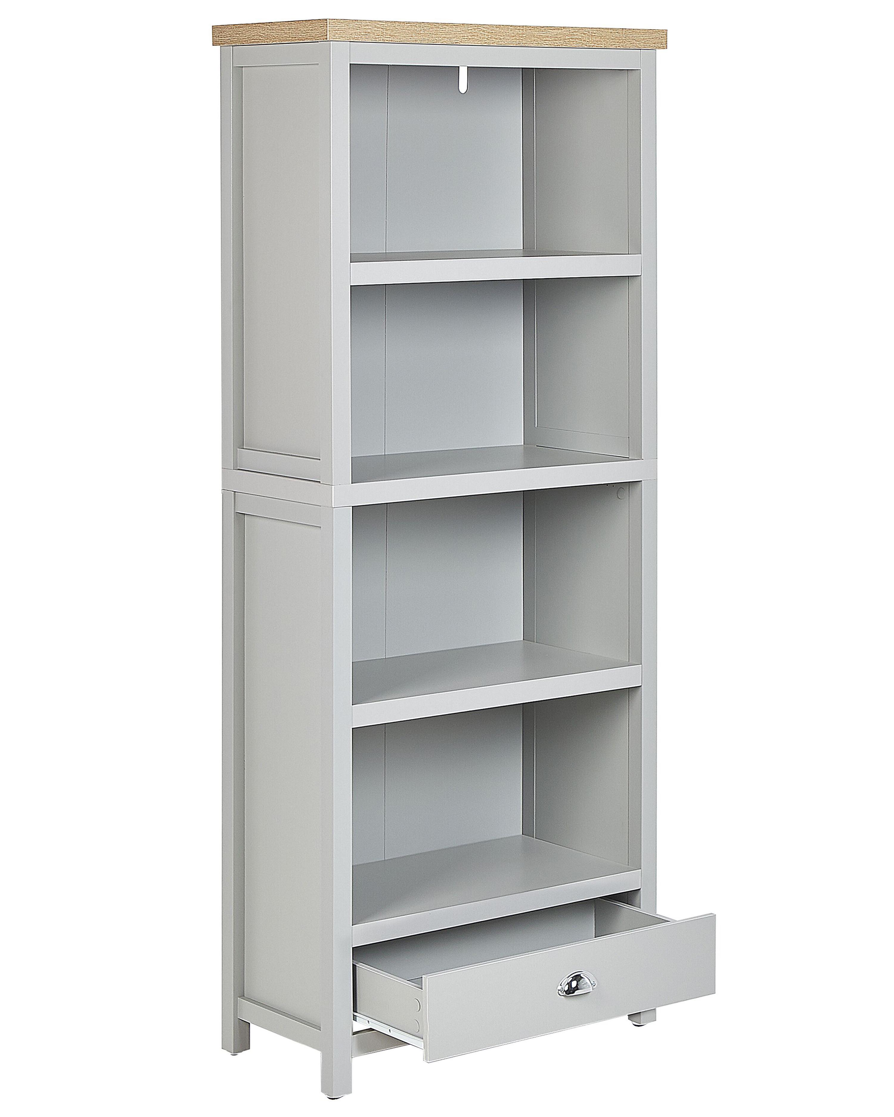 Boekenkast met 4 planken CLIO 180 cm Lichtgrijs
