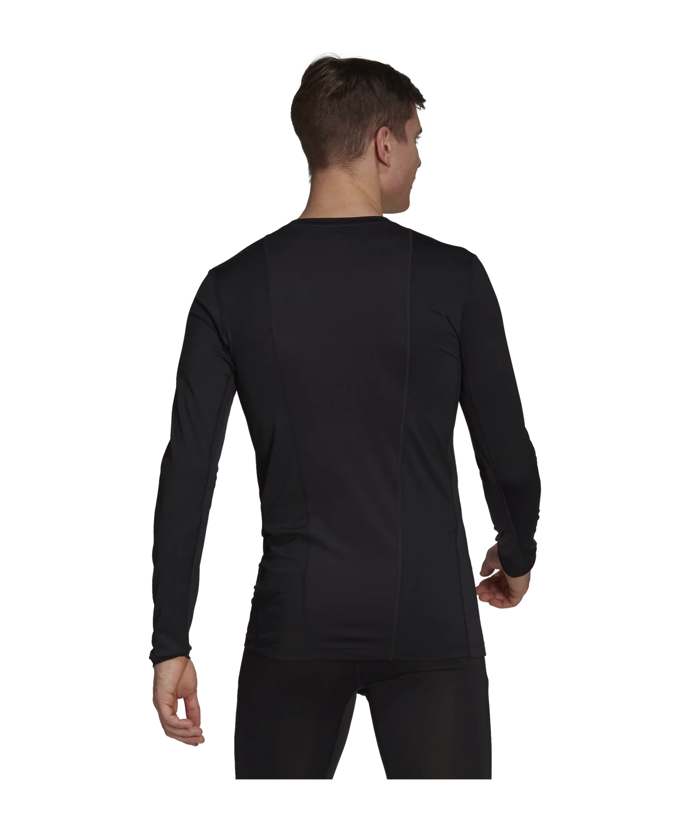 adidas Techfit Shirt langarm Schwarz