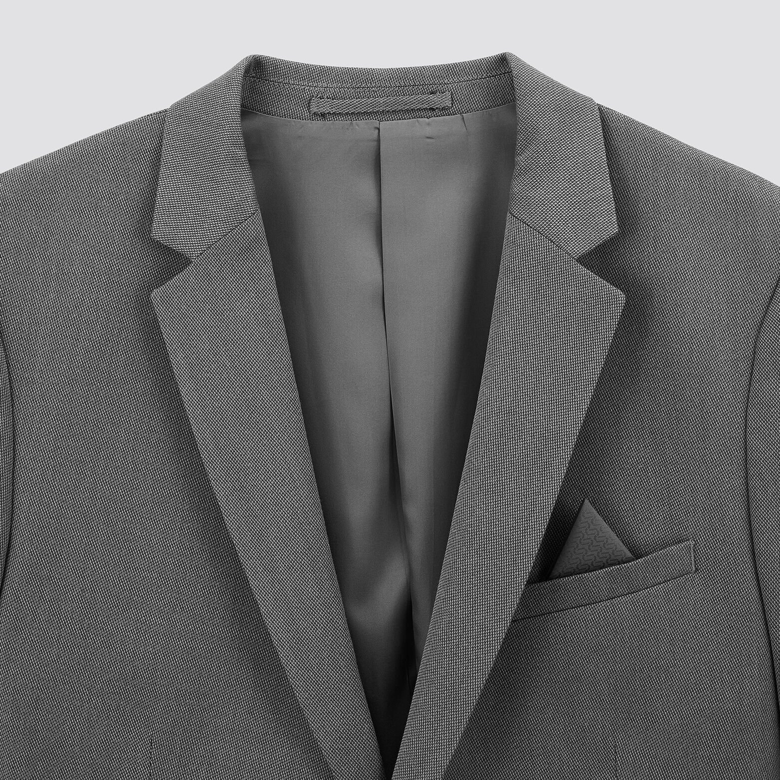 Veste de costume slim Gris foncé