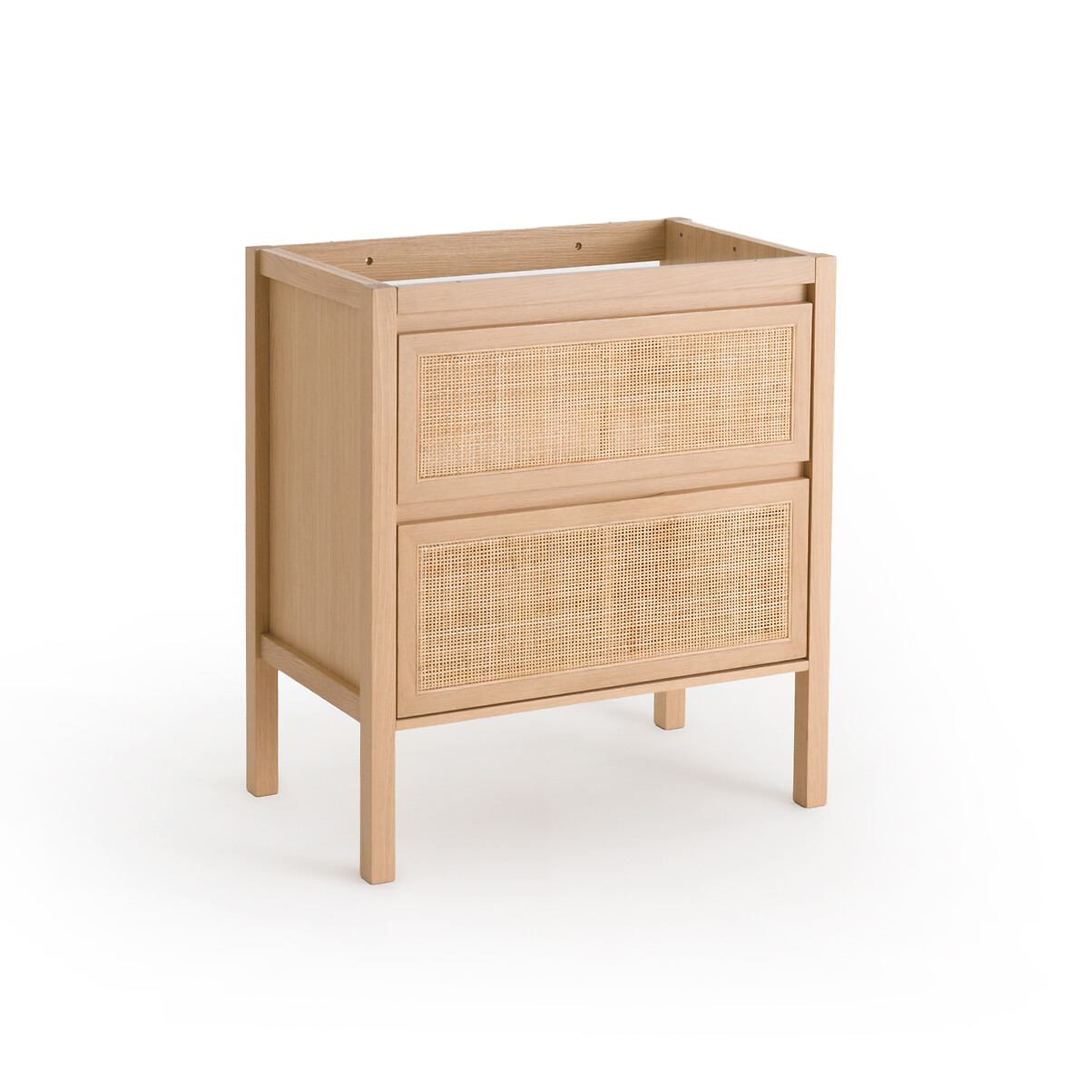 LA REDOUTE INTERIEURS<br>Móvel lavatório com 2 gavetas em rattan L80 cm, Lumpa