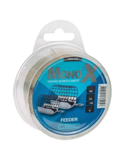 C-Tec Mono X Feeder Brown 0.25mm\/5.3kg 500m - Vislijn -
