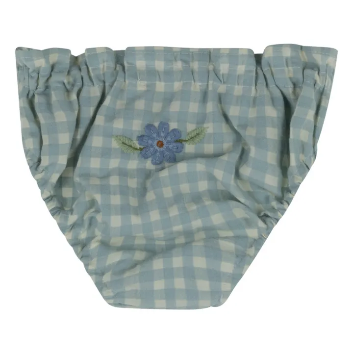Babe & Tess Bas de Maillot de Bain Vichy | Bleu pâle