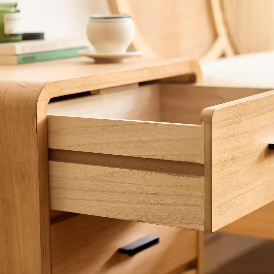 Nachtkastje Ladenkast 3 Laden Natuurlijk Hout