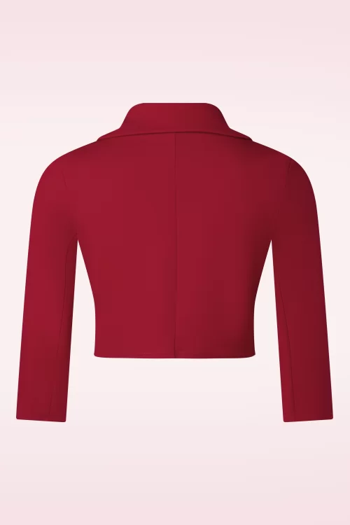 Vintage Chic for Topvintage Jackie bolero blazer in rood