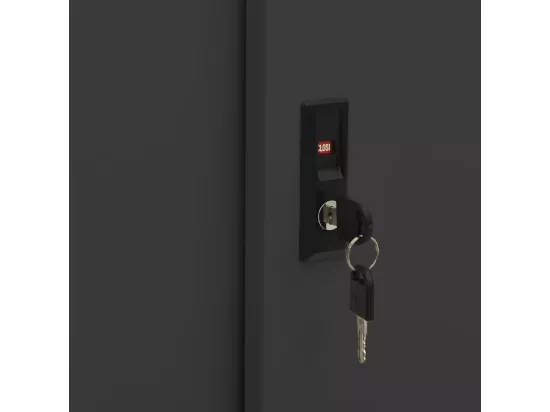Armoire de bureau porte coulissante Anthracite 90x40x90 Acier