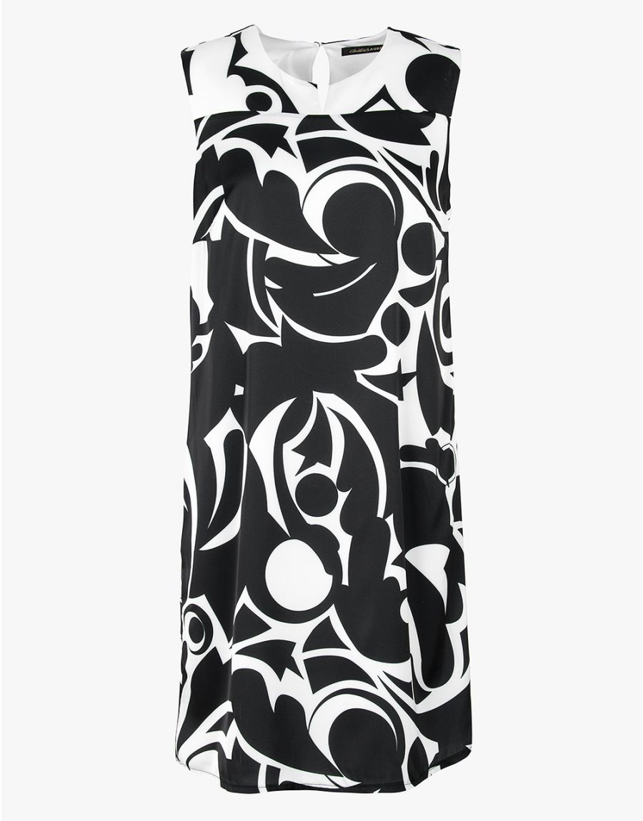 Robe chic noire en satin