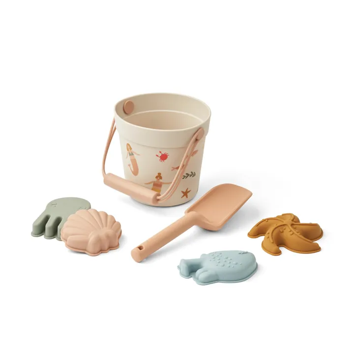 Liewood Seau de plage Dante et ses accessoires | Mermaids/Sandy