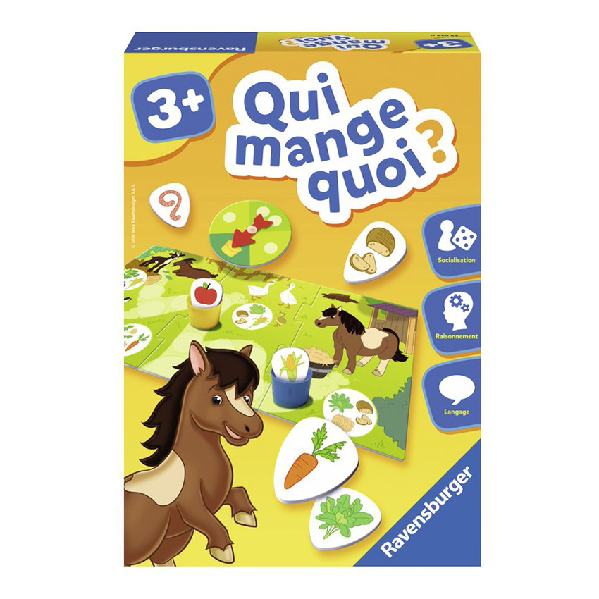 Jeux de Connaissances Jeu Educatif Qui Mange Quoi ?