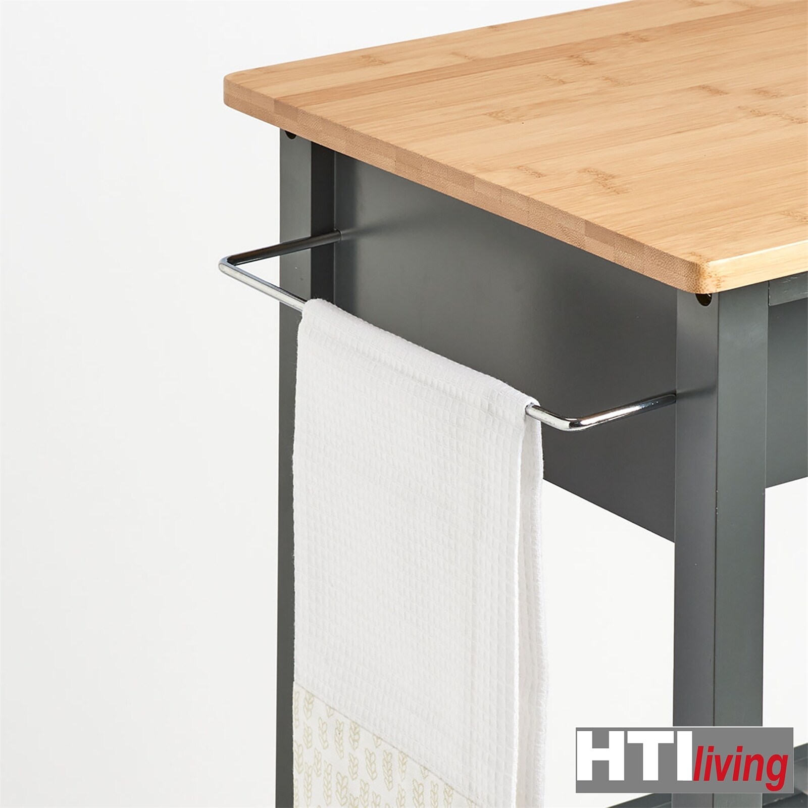 HTI-Living Küchenrollwagen MDF/Bambus