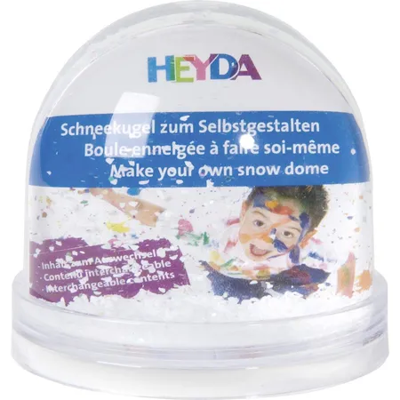 Heyda Schneekugel, klein, ca. 9 x 8, 5cm
