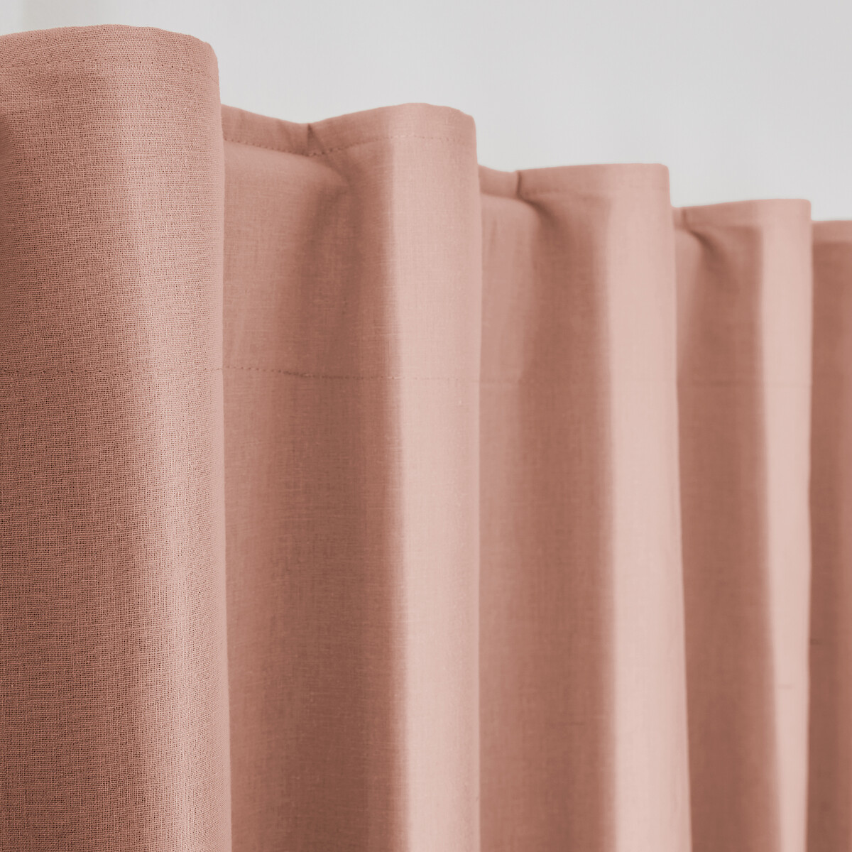 LA REDOUTE INTERIEURS<br>Cortina blackout em meio linho com laços ocultos, Lincot