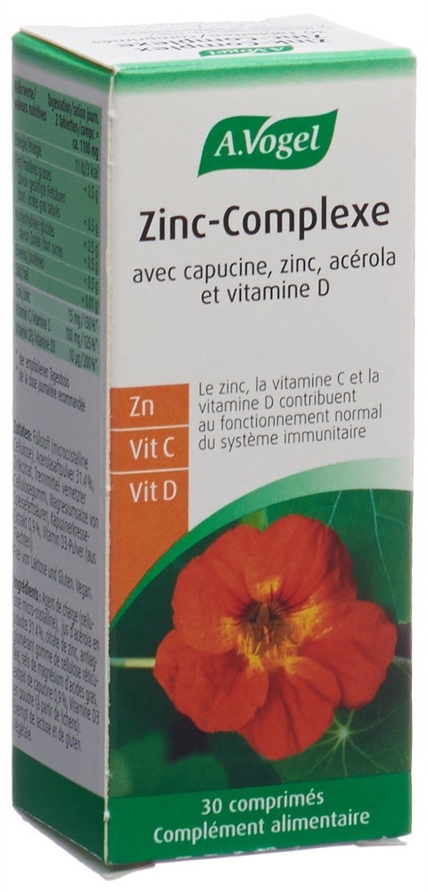 VOGEL Zink-Complex<br>30 Stück, Glasflasche, Tablette