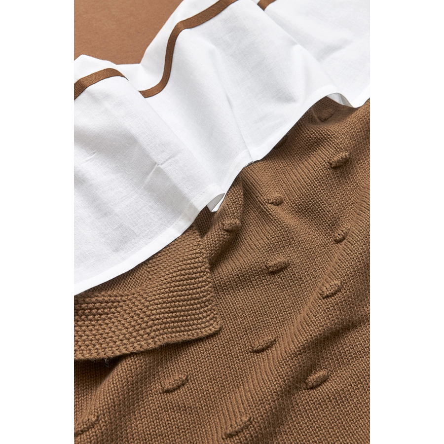 Meyco Kuscheldecke Knots chocolate 75 x 100 cm