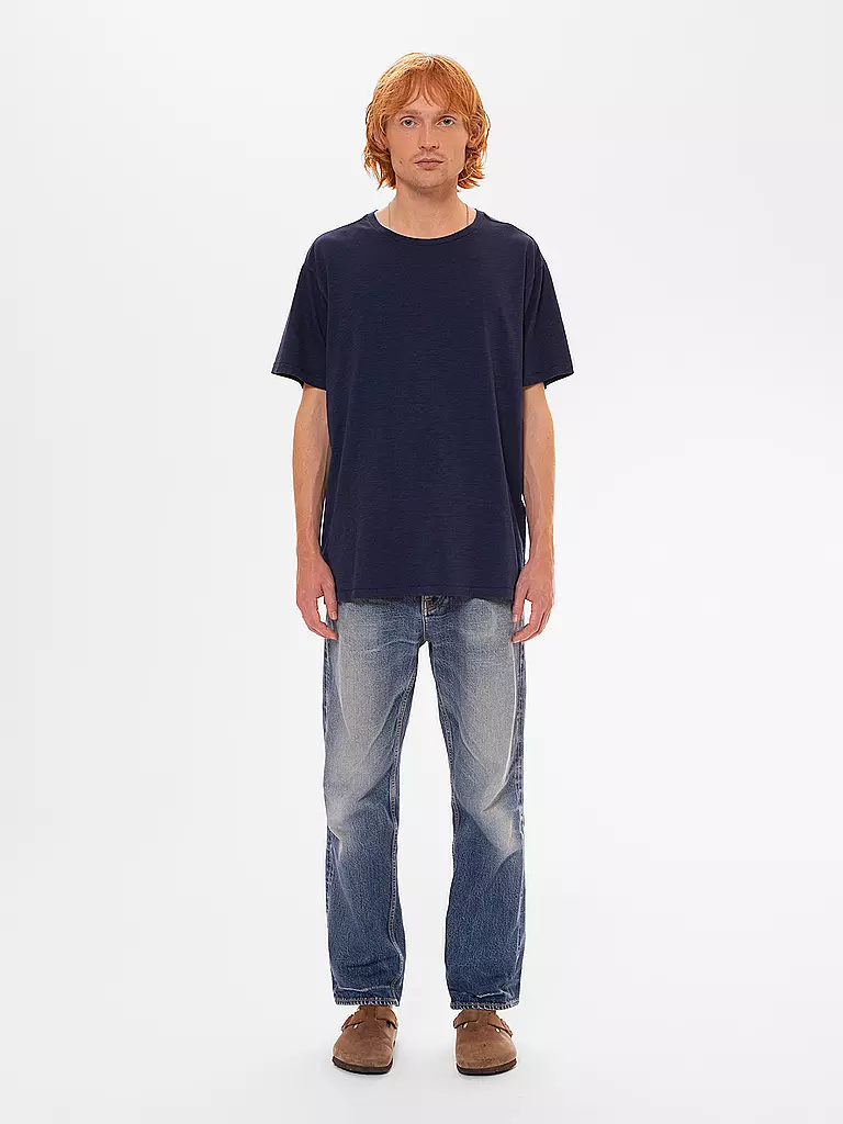 NUDIE JEANS T-Shirt ROFFE blau