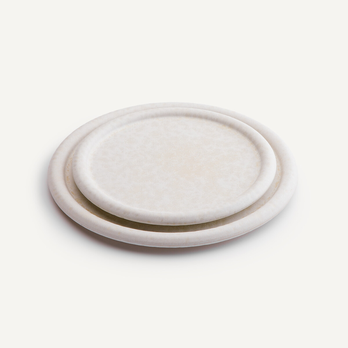 AM.PM<br>Conjunto de 4 pratos de sobremesa, faiança esmaltada, Battica
