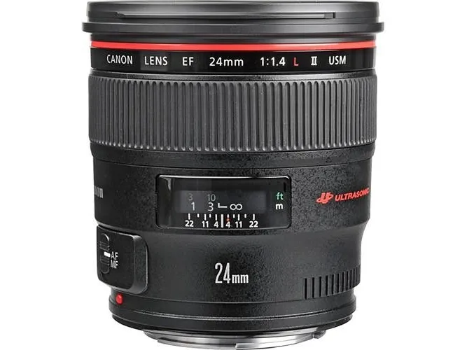Canon EF - Vidvinkel objektiv - 24 mm - f/1.4 L II USM - Canon EF - for EOS 1000, 1D, 50, 500, 5D, 7D, Kiss F, Kiss X2, Kiss X3, Rebel T1i, Rebel XS, Rebel XSi
