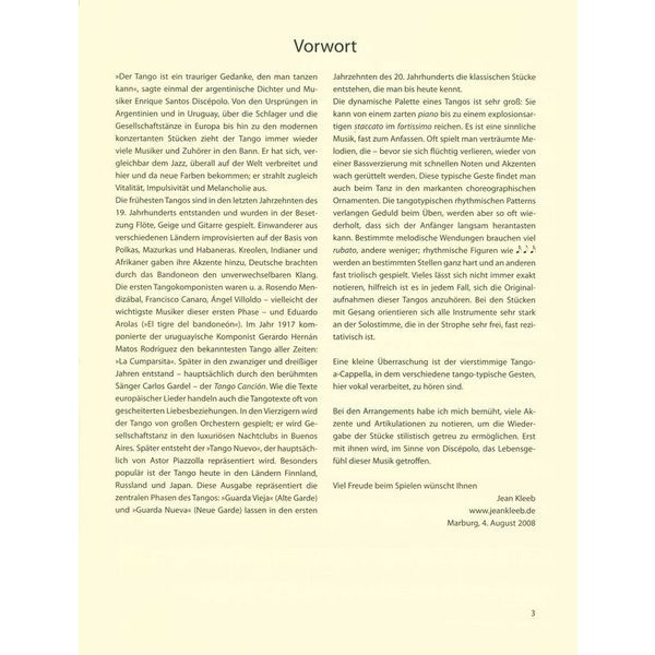 Bärenreiter combocom Tango