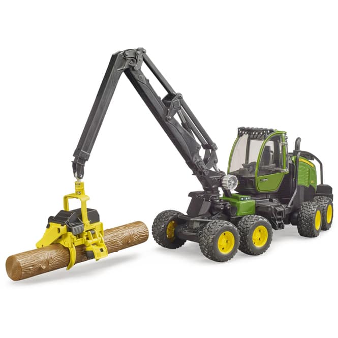 BRUDER 02135 John Deere 1270G Harvester mit 1 Baumstamm