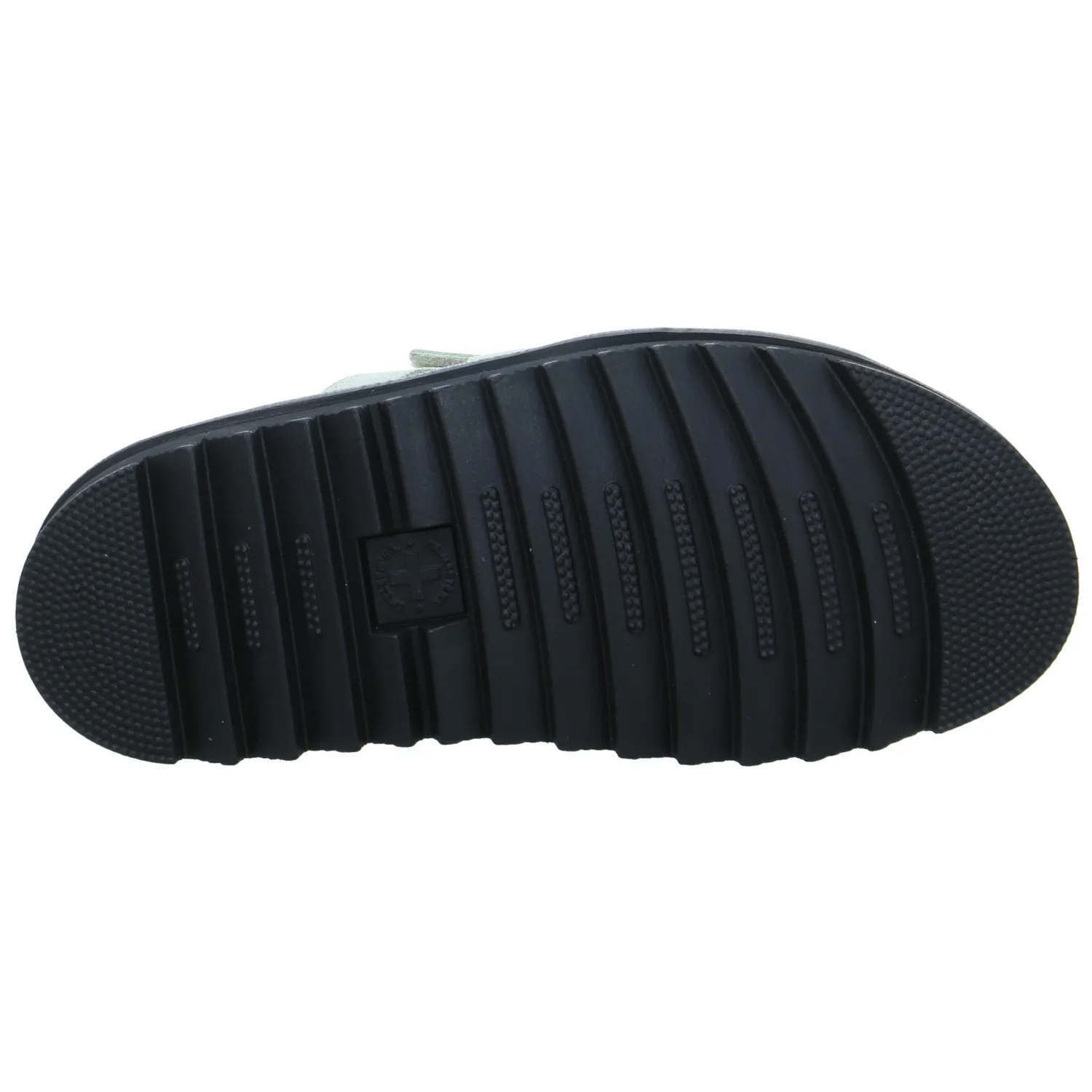 DR. MARTENS Pantolette Grün Leder