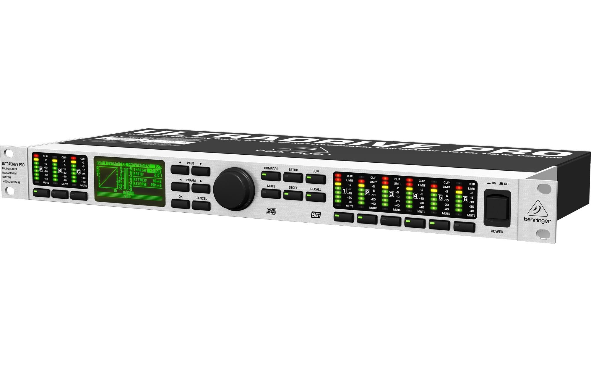 Lautsprecher-Managementsystem DCX2496<br>Digitales 24-Bit/96 kHz-Lautsprecher-Managementsystem