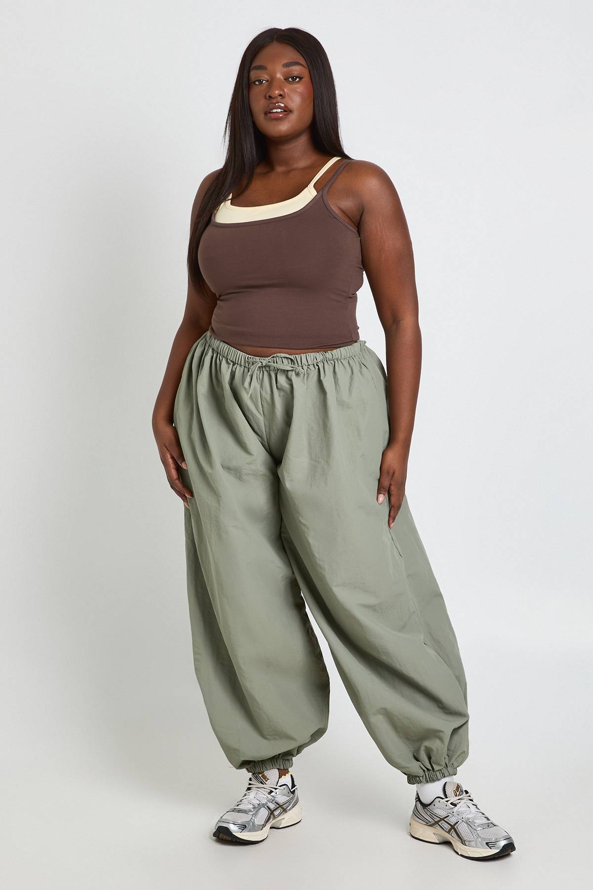 boohoo Débardeur Caraco Grande Taille À Double Épaisseur
