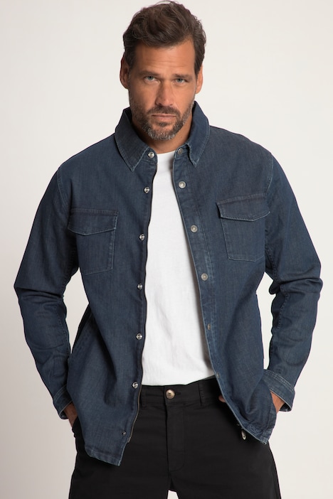 Jeansjacke, verdeckter Zipper, Brusttaschen