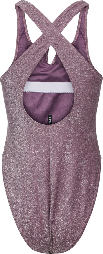 Pieces PCBLING SWIMSUIT LUREX SWW Bordeaux/silver lurex