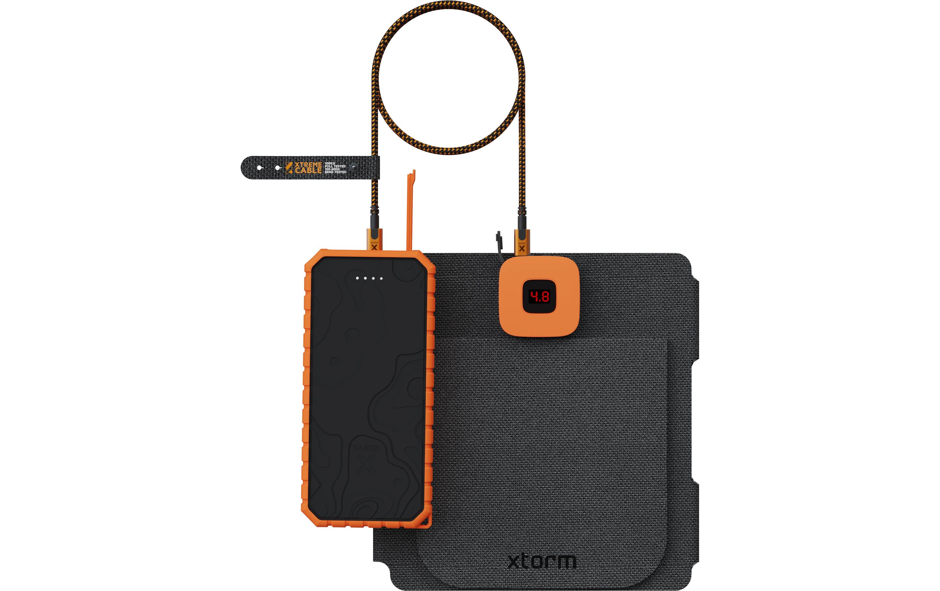 Solarpanel SolarBooster 28 WFaltbares 28-W-Solarmodul mit zwei USB-Ladeanschlüssen