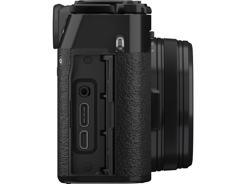 Fujifilm Fotokamera X100VI Schwarz Kompakte Digitalkamera mit anspruchsvollem Design und intuitiver Bedienbarkeit
