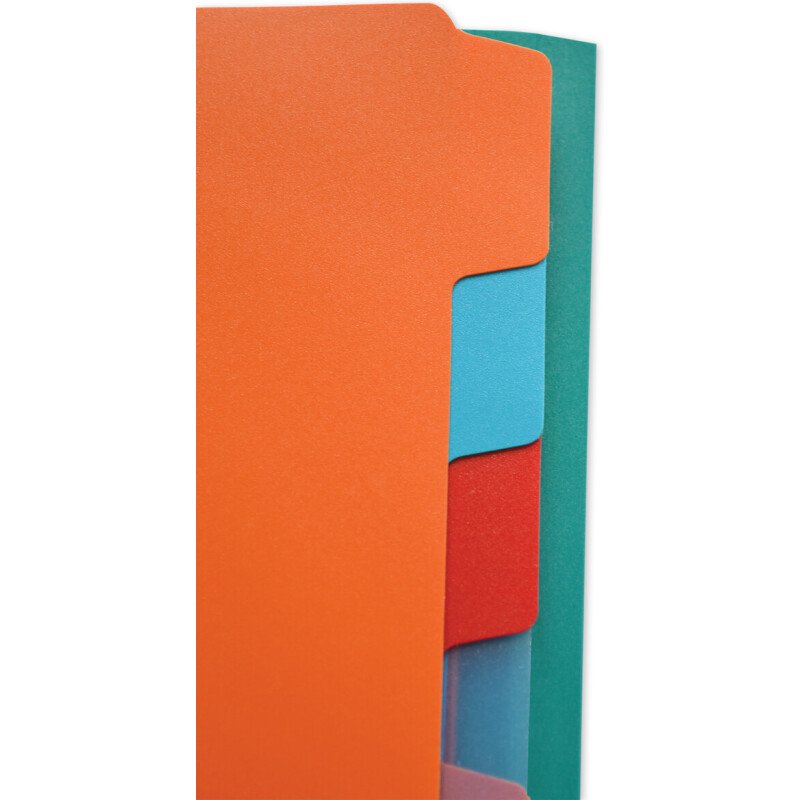 Trieur standard Oxford A4 8 positions couverture polypro assorti