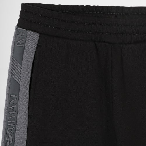 Pantalon Jogging A Bandes Enfant 6LBP57-BJEXZ Noir