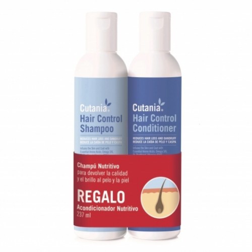Kit Shampoo + Condicionador Cutania Hair Control, Aroma Neutro