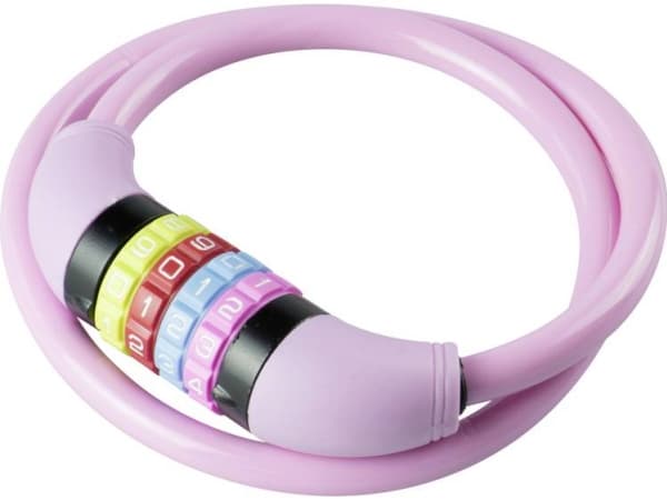 BURG-WÄCHTER 210 C 65 KIDS, Kabellås, Rosa, Plast, Silikon, Stål, Stål, Silikon, Stål