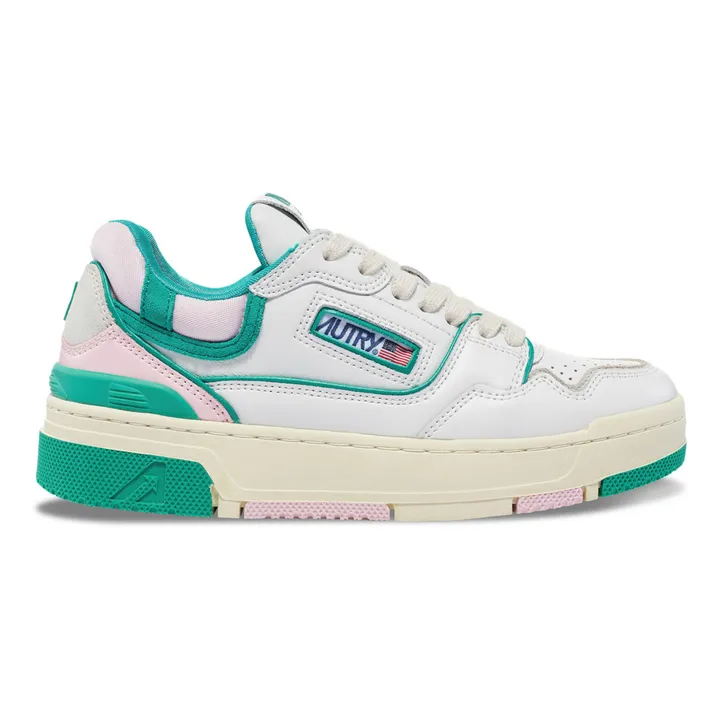 Autry Baskets CLC Low Cuir Bicolore | Vert